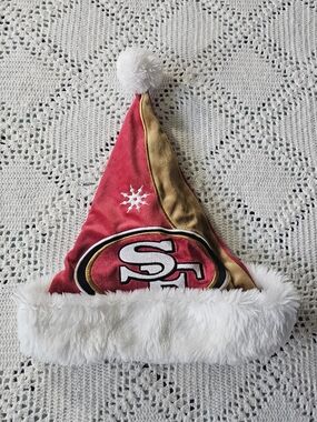 San Francisco 49ers NFL Christmas Santa Hat - Licensed Team Apparel Holiday
